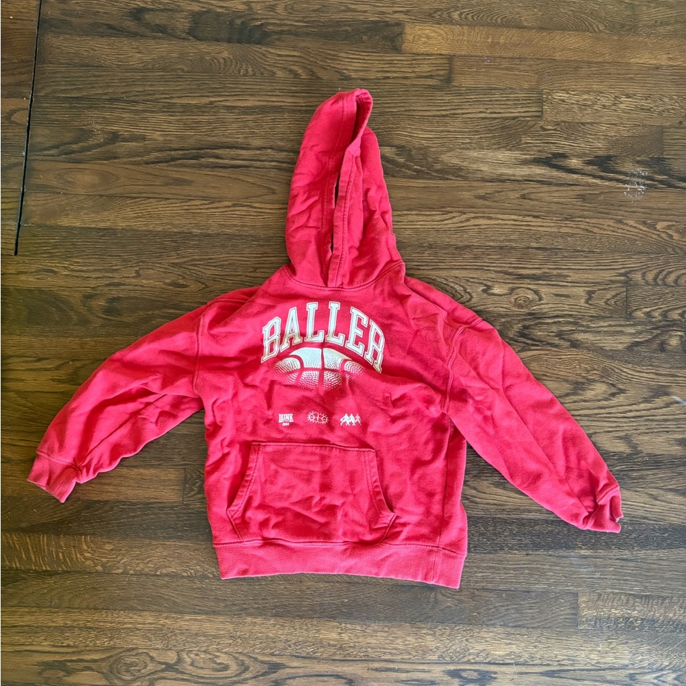 Old navy boys red baller hoodie